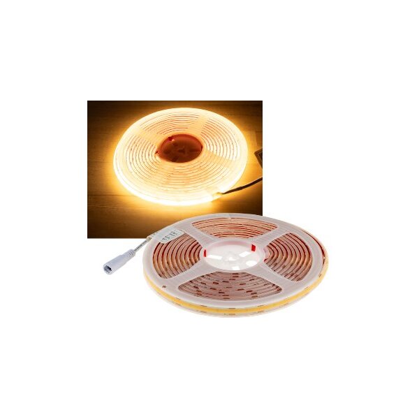 LED-Stripe "CLS-COB V2" 5m, warmweiß 12V, 48W, 4543 Lumen