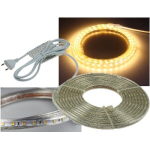 LED-Stripe "Ultra-Bright" 230V, 5,0m 600 Lumen/Meter, warmweiß
