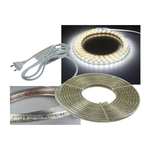 LED-Stripe "Ultra-Bright" 230V, 5,0m 630 Lumen/Meter, weiß