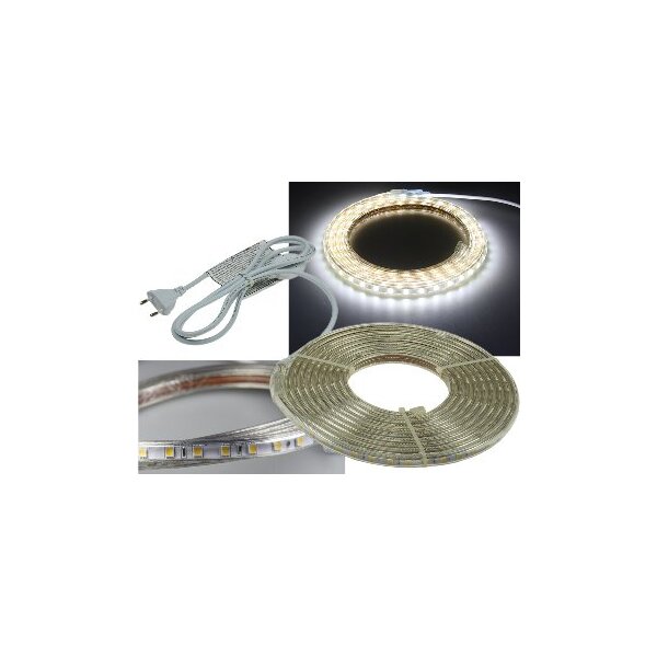 LED-Stripe "Ultra-Bright" 230V, 5,0m 630 Lumen/Meter, weiß
