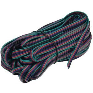 RGB LED-Stripes Anschlusskabel 20m-Ring, 4-adrig...