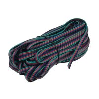 RGB LED-Stripes Anschlusskabel 20m-Ring, 4-adrig rot-grün-blau-schwarz