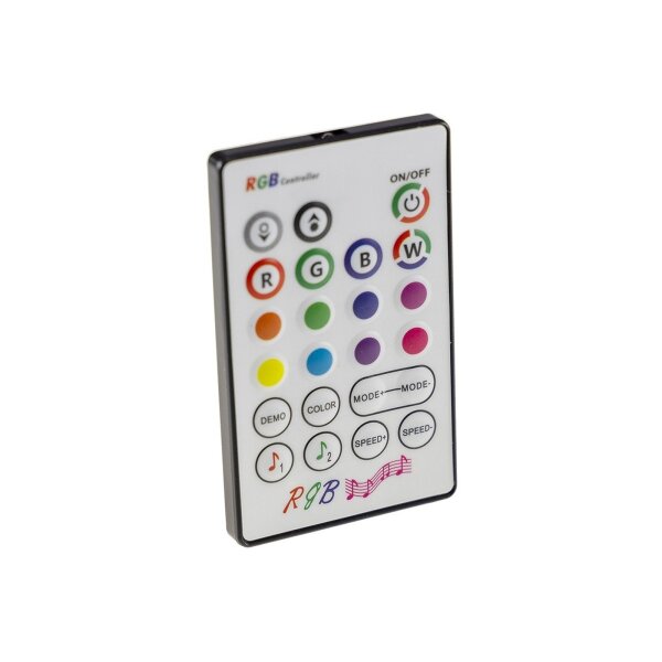 RGB LED-Stripe Set 3,5m + MiniController Farbwechsel, IR-FB + App-Control, IP20