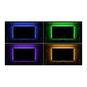 RGB LED-Stripe Set 3,5m + MiniController Farbwechsel, IR-FB + App-Control, IP20