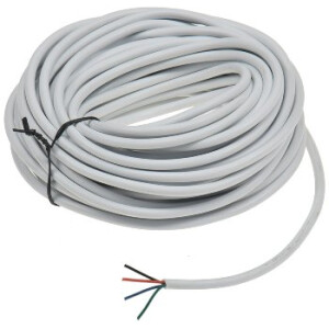 RGB LED-Stripes Kabel 10m – 4-adrig rund, für 12V RGB LED-Anwendungen
