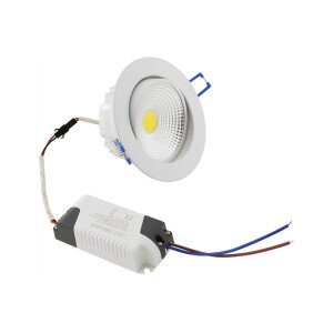 LED-Einbauleuchte "COB-7", 7W, 550lm 3000K,...