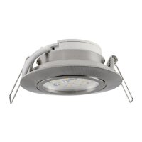 LED-Einbauleuchte "Flat-32" neutralweiß 80x32mm, 5W, 590lm, Edelstahl gebürstet