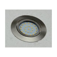 LED-Einbauleuchte "Flat-32" neutralweiß 80x32mm, 5W, 590lm, Edelstahl gebürstet