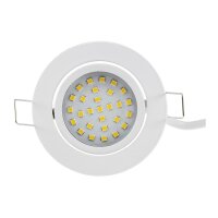 LED-Einbauleuchte "Flat-32dim" warmweiß 80x32mm, 5W, 590lm, weißes Gehäuse