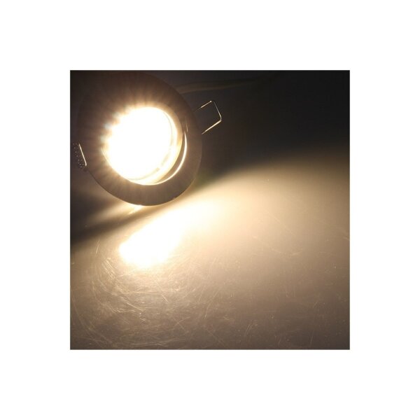 LED-Einbauleuchte "Flat-32" warmweiß 80x32mm, 5W, 590lm, weißes Gehäuse