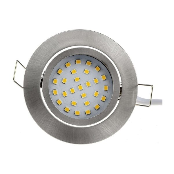 LED-Einbauleuchte "Flat-32" warmweiß 80x32mm, 5W, 590lm, Edelstahl gebürstet