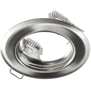 Decken-Einbaustrahler "SR80" chrom-matt starr, Ø80mm, für 50mm Lampen
