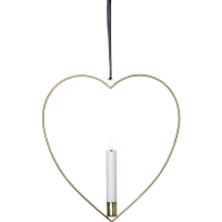 Edeles Herz mit LED Stab-Kerze Ø 28cm