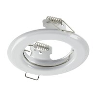 Decken-Einbaustrahler "SR80" weiß starr, Ø80mm, für 50mm Lampen