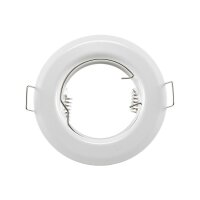 Decken-Einbaustrahler "SR80" weiß starr, Ø80mm, für 50mm Lampen