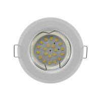 Decken-Einbaustrahler "SR80" weiß starr, Ø80mm, für 50mm Lampen