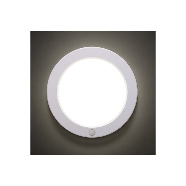LED Deckenleuchte "BUTON" mit PIR-Sensor Ø 23cm, 18W, 3000/4000/6000k
