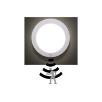 LED Deckenleuchte "BUTON" mit PIR-Sensor Ø 23cm, 18W, 3000/4000/6000k