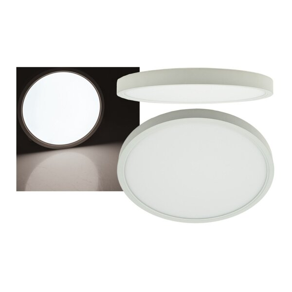 LED Deckenleuchte "Santano 24n" Ø 30cm, 24W, 2350lm, 4200K neutralweiß