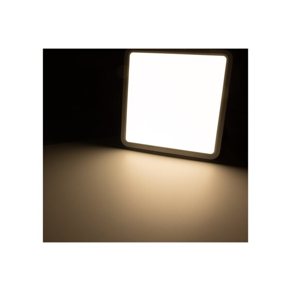 LED Deckenleuchte "Santano 24 Qw" 23x23cm, 24W, 2088lm, 2900K warmweiß