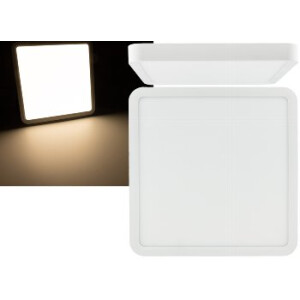 LED Deckenleuchte "Santano 24 Qw" 23x23cm, 24W, 2088lm, 2900K warmweiß