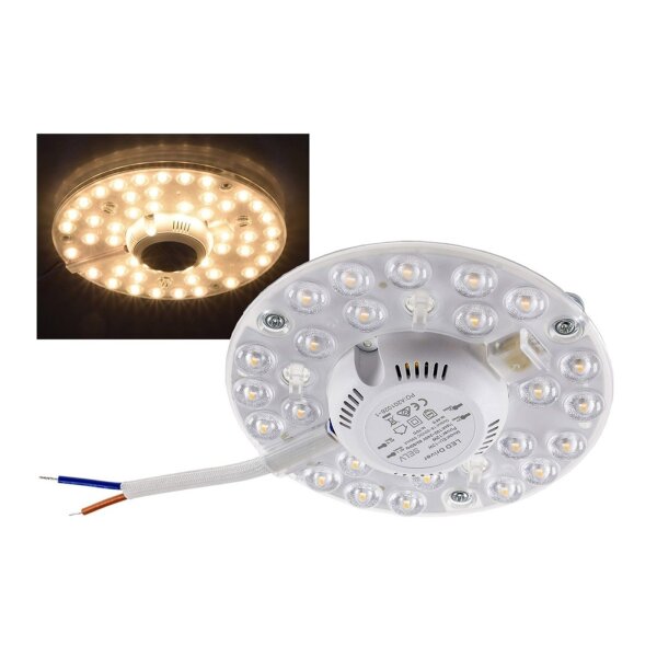 LED Umrüstmodul "UM12ww" für Leuchten Ø125mm, 12W, 1200lm, 3000K, Magnethalter