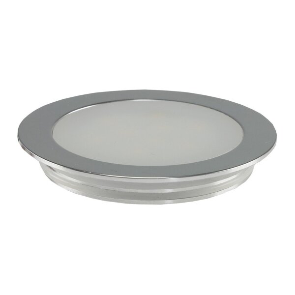 LED Einbauleuchte "EBL Slim WW" IP67,1W, 50lm, Alu matt, warmweiß, Ø55mm