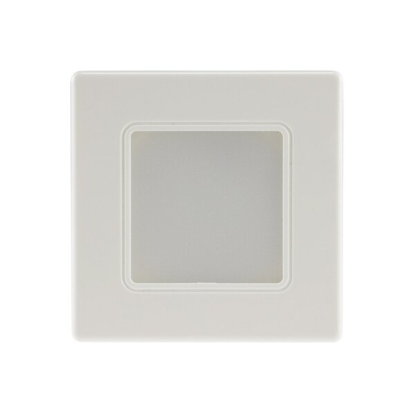 LED Wand-Einbauleuchte "EBL 86" 2,5W, 3000k, warmweiß, Rahmen cremeweiß