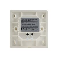 LED Wand-Einbauleuchte "EBL 86" 2,5W, 3000k, warmweiß, Rahmen cremeweiß