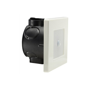 LED Wand-Einbauleuchte "EBL 86 PIR" 1,8W, 3000k, warmweiß, Rahmen cremeweiß