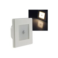 LED Wand-Einbauleuchte "EBL 86 PIR" 1,8W, 3000k, warmweiß, Rahmen cremeweiß