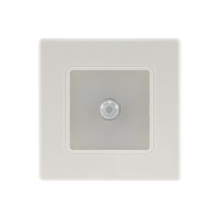 LED Wand-Einbauleuchte "EBL 86 PIR" 1,8W, 3000k, warmweiß, Rahmen cremeweiß
