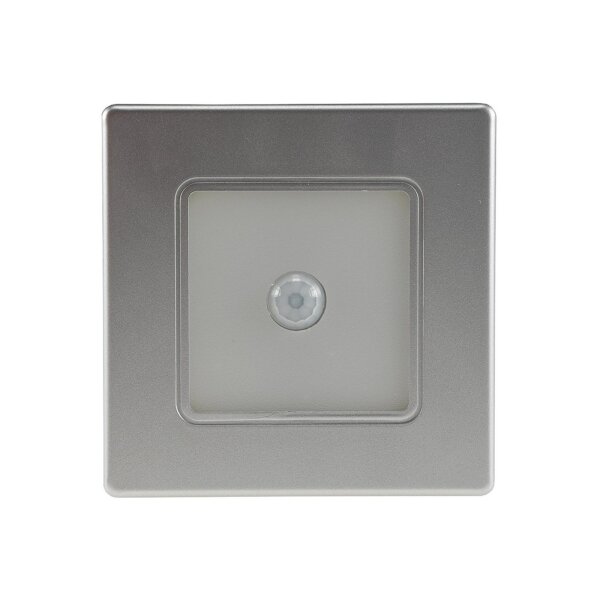 LED Wand-Einbauleuchte "EBL 86 PIR" 2W, 3000k, warmweiß, Rahmen silber