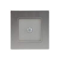 LED Wand-Einbauleuchte "EBL 86 PIR" 2W, 3000k, warmweiß, Rahmen silber