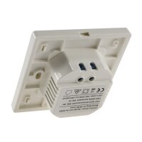 LED Wand-Einbauleuchte "EBL 86 PIR" 2W, 3000k, warmweiß, Rahmen silber