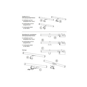 LED Spiegelleuchte "Banheiro 6A" 230V, 6W, 780lm, 40cm, 2900K warmweiß