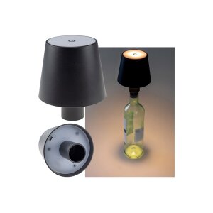 LED Akku Flaschenleuchte 3000K – dimmbar mit Touch