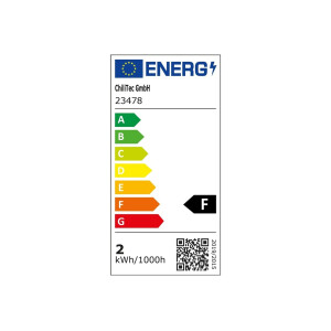 LED Akku-Tischleuchte Foco Tenda – dimmbar, IP44, 2900K, Touch & USB-C – Schwarz