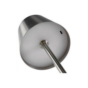 LED Akku-Tischleuchte Foco Tenda – dimmbar, IP44, 2900K, Touch & USB-C – Schwarz