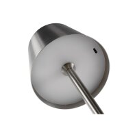 LED Akku-Tischleuchte Foco Tenda – dimmbar, IP44, 2900K, Touch & USB-C – Schwarz