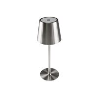 LED Akku-Tischleuchte Foco Tenda – dimmbar, IP44, 2900K, Touch & USB-C – Schwarz