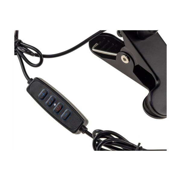 LED Klemmleuchte mit USB-Betrieb 40cm Schwanenhals, dimmbar, 55lm