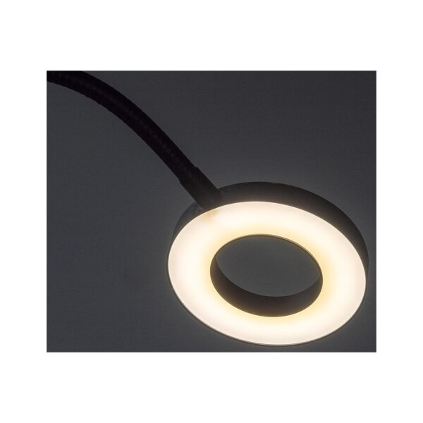 LED Klemmleuchte mit USB-Betrieb 40cm Schwanenhals, dimmbar, 55lm