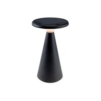 LED Solar-Tischleuchte "Foco Sol" 2700K, IP44, dimmbar, 20cm, matt schwarz