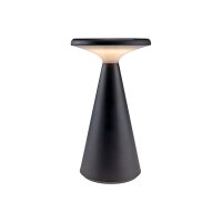 LED Solar-Tischleuchte "Foco Sol" 2700K, IP44, dimmbar, 20cm, matt schwarz