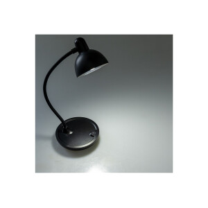 LED Tischleuchte mit Schwanenhals Batterie, dimmbar, warmweiß, Schwarz