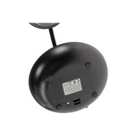 LED Tischleuchte mit Schwanenhals Batterie, dimmbar, warmweiß, Schwarz