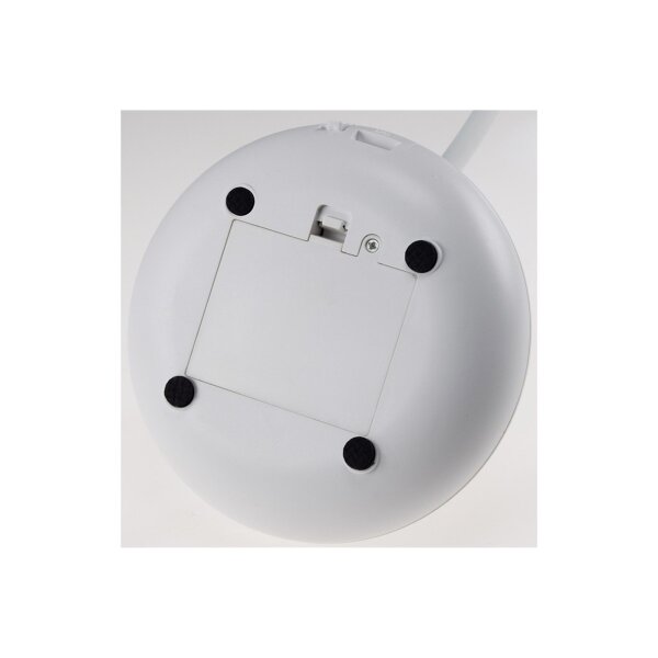 LED Tischleuchte mit Schwanenhals Batterie, dimmbar, warmweiß, Weiß