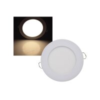 LED Licht-Panel "QCP-12R", Ø 12cm 230V, 6W, 503 Lumen, 2900K / warmweiß