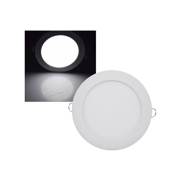 LED Licht-Panel "QCP-17R", Ø 17cm 230V, 12W, 1020Lumen,4200K / neutralweiß